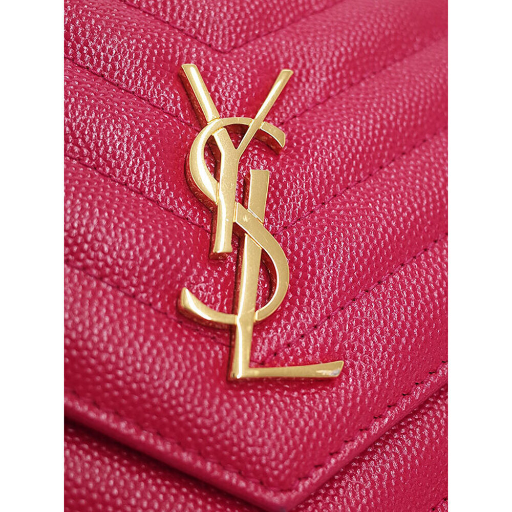 SAINT LAURENT Paris Monogram Envelope Chain Wallet - Picture 4 of 5
